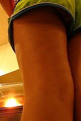 Upskirts, voyeured in shopping mall